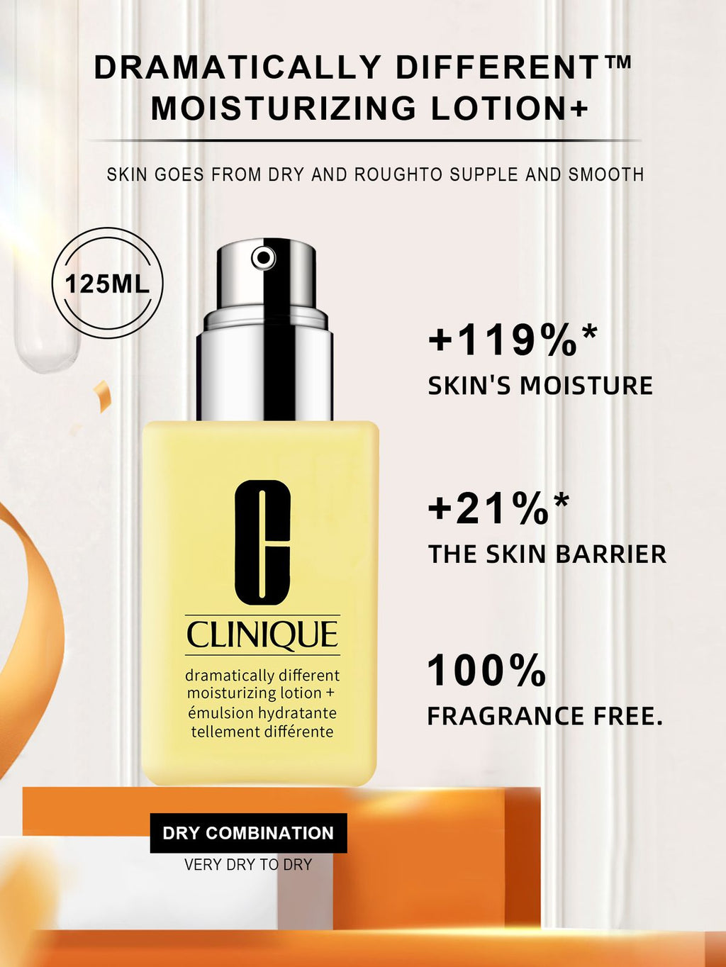 Clinique Dramatically Different Moisturizing Lotion With Pump 4.2 oz 125ml