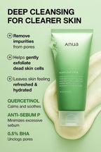 Anua Heartleaf + BHA Quercetinol Deep Cleansing Foam – 150ml.