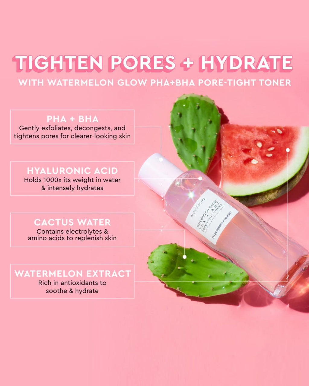Glow Recipe Watermelon Glow PHA + BHA Pore Tight Toner 150 ML.