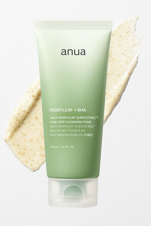 Anua Heartleaf + BHA Quercetinol Deep Cleansing Foam – 150ml.