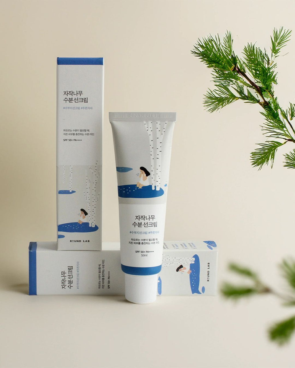 Round Lab Birch Juice Moisturizing Sunscreen SPF 50+ PA++++ (50ml) 🌿